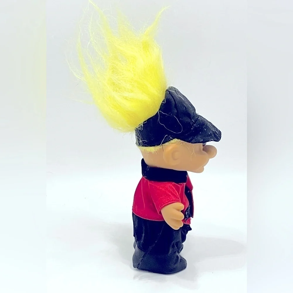 Vintage Russ Horse Jockey Troll Doll Yellow Hair Equestrian Horse Racing